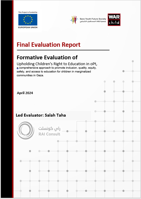 Final Formative Evaluation of Upholding children’s Right to Education in oPt-2024